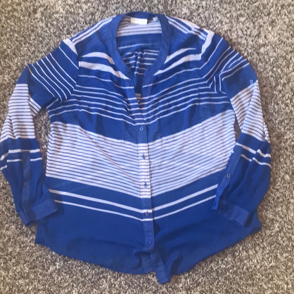 New York & Company • Large Button Long Sleeve